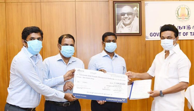 Grundfos India donates ₹ 1 Crore to Tamil Nadu CM’s Relief Fund to combat COVID-19