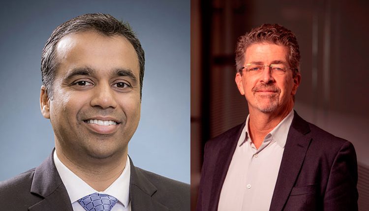 (L-R)Rajeev Sonthalia, President Digital Integration, Schlumberger and Andrew McCloskey Chief Technology Officer AVEVA