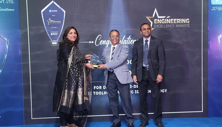 KTA Spindle Toolings Bags Engineering Excellence Award For Best Innovation In 3-Deg Hydraulic Tool Holder Using 3d Technology