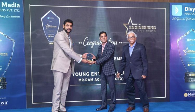 Mr. Ram Agarwal - CEO, Prostarm Info Systems Receives Engineering Excellence Award For Young Entrepreneur - Power Electronics Sector