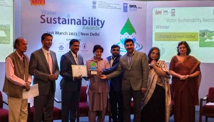 UltraTech Cement wins ‘TERI-IWA-UNDP Water Sustainability Award’