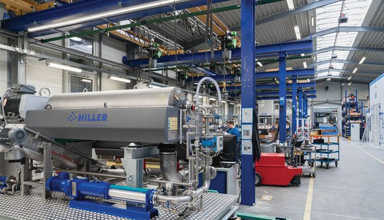 Clear water with Hiller centrifuges