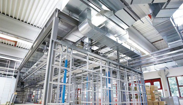 Ideal ventilation in large industrial premises