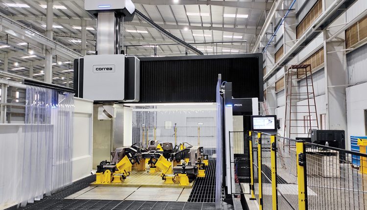 Nicolas Correa S.A, Spain Machining of Train18 Bogie (Vande Bharat) on Correa FOX Machine